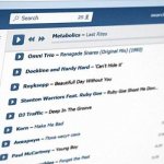 Аудиозаписи Вконтакте на экране монитора