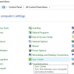 Центр синхронизации (Sync Center) win 10